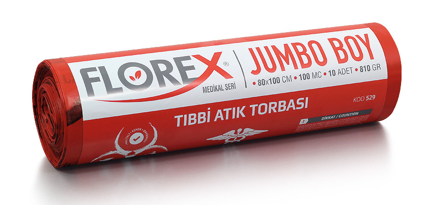 Tıbbi Atık Jumbo Boy Çöp Torbası